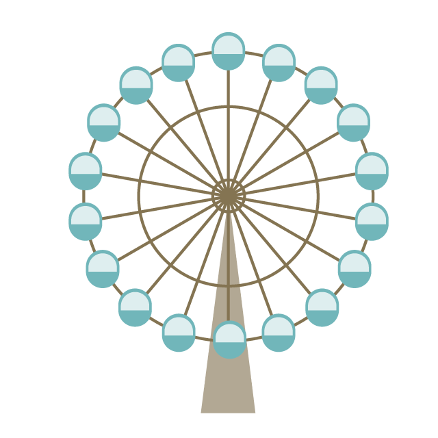 915 観覧車 High Res Illustrations - Getty Images遊園地, メリーゴーランド, ジェットコースタ