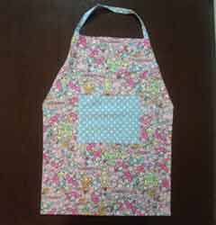 簡単！くるっとエプロン 大人用 の製図・型紙と作り方nunocoto fabric