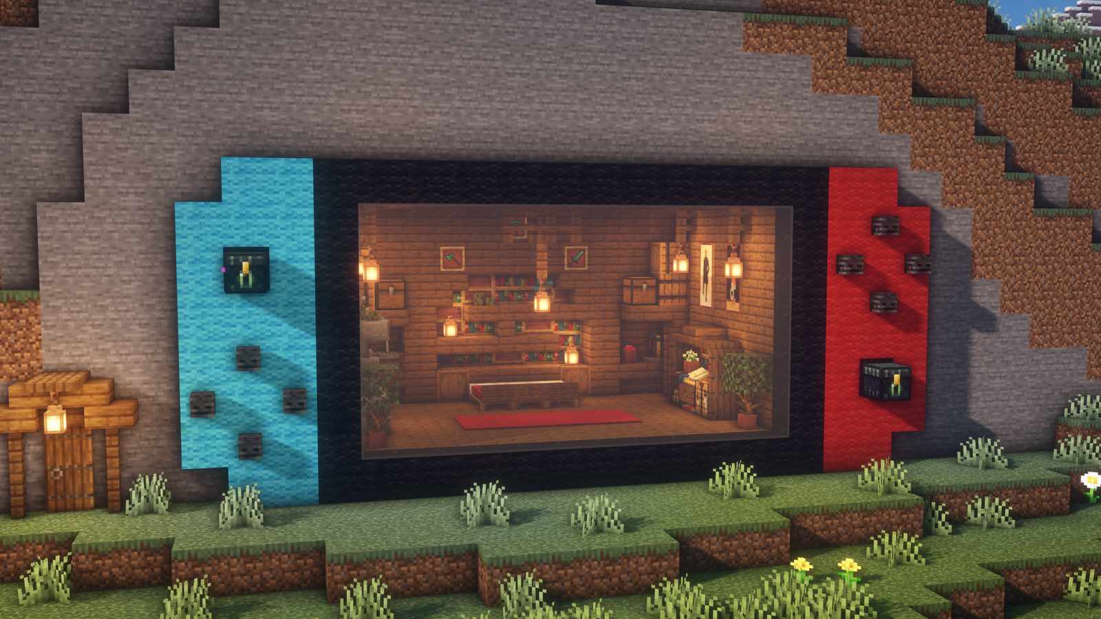 マイクラ建築 シンプルでおしゃれな家の作り方Minecraft How to build a simple survival houseTutorial