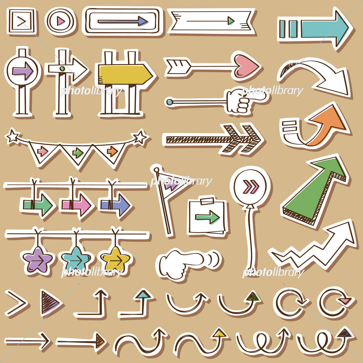 おしゃれ 矢印」のイラスト素材・ベクター画像 - イメージマートimagemart