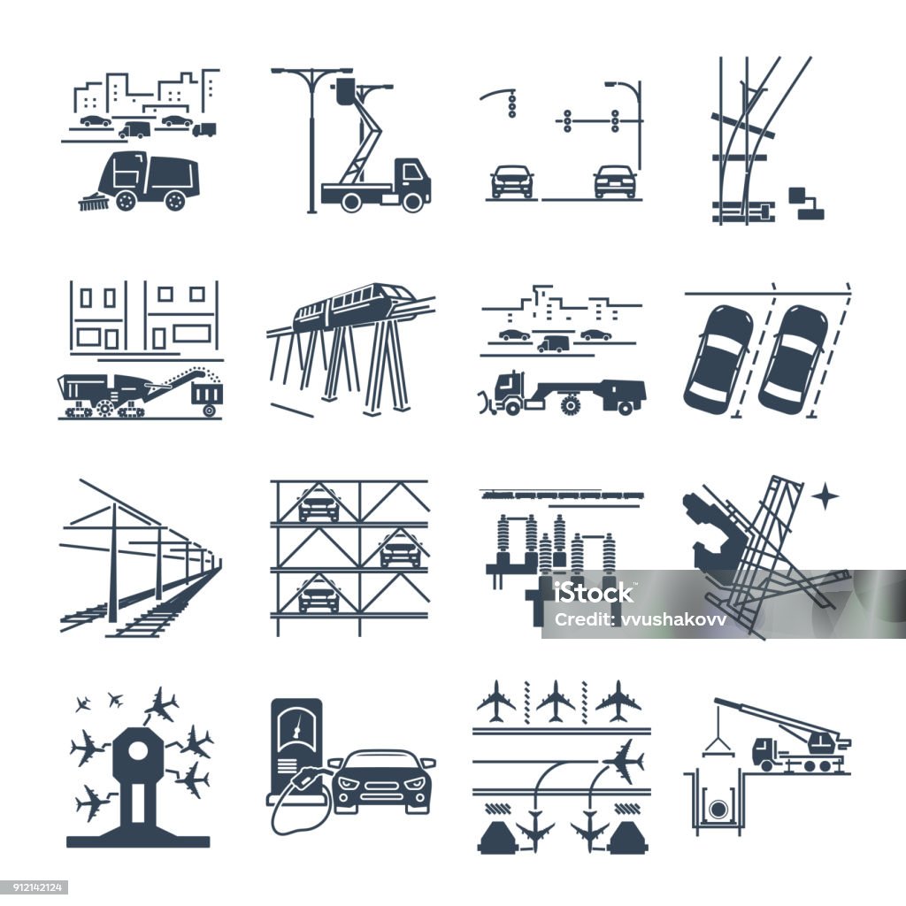 老朽化インフラコンセプトアイコンパワーカラー線画 ベクター, パワー, 色, 線画イラスト画像、PNGフリー 素材の、ロイヤリティフリ