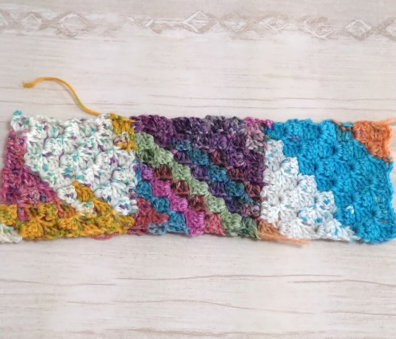 かぎ針編み ダイアゴナルステッチでナチュラルコースターの編み方♪Crochet Coaster