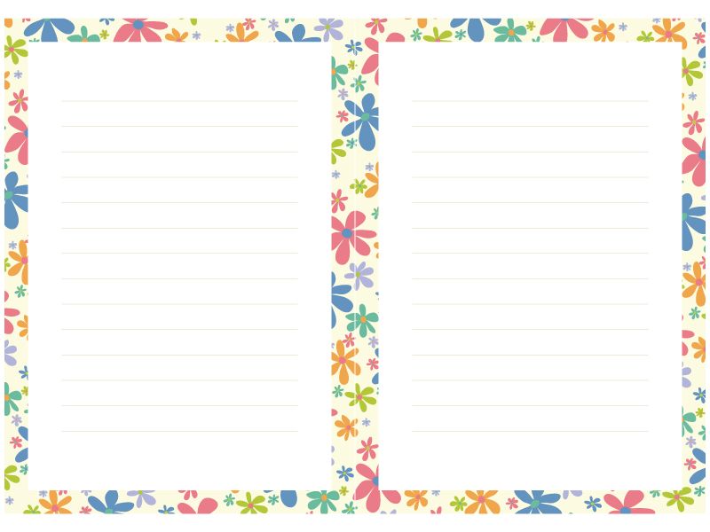 便箋 雪の結晶薄紫色フレーム の無料便箋テンプレート 10422 - デザインAC