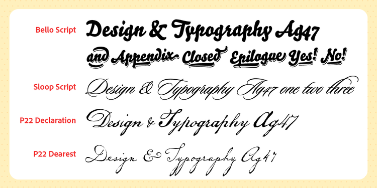 おすすめ筆記体フォント20選 デザイナー監修