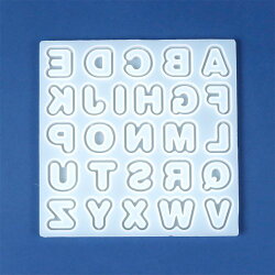 Mサイズ 丸文字アルファベットシェイカー シリコンモールド - 手作り雑貨屋 * 雑貨好きによる雑貨好きのためのお店 * 隠れ工房 greenocean