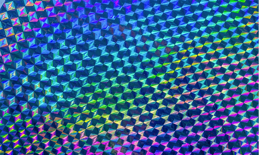 通常のグラデではないホログラムっぽい文字デザインを作る