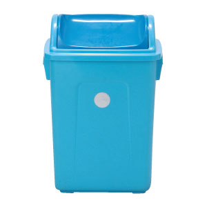 ゴミ箱 青
