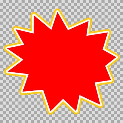 学校プリントで使える 目立つギザギザ吹き出し無料イラスト素材素材ラボ