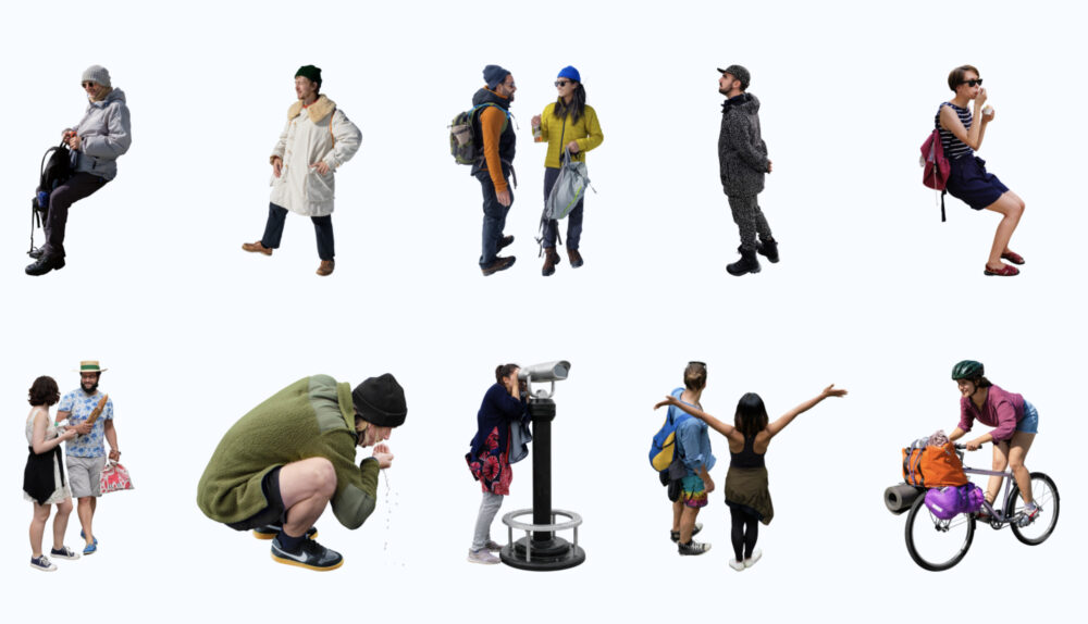 CATEGORY 人物フリー素材NO-N-NO 人物切り抜き素材と3D人物モデル-建築CG