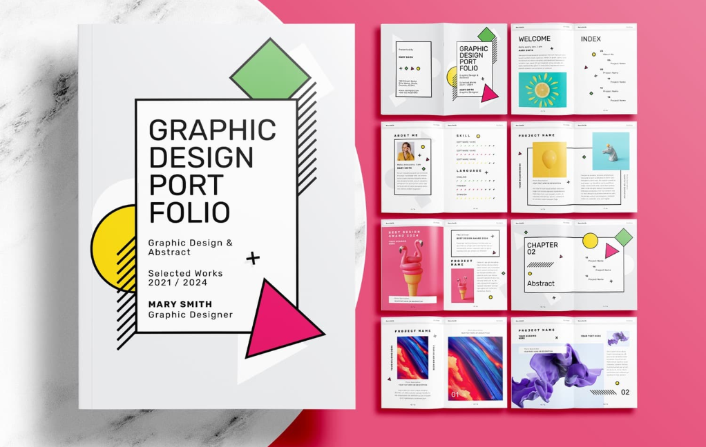 ポートフォリオ用の高品質なテンプレート45選 InDesign,Illustrator,PhotoshopS.Design.Labo