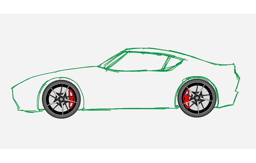 年賀状用「クルマイラスト」の描き方をプロのクルママンガ家に教わった≪側面編≫クルマ情報サイトｰGAZOO.com