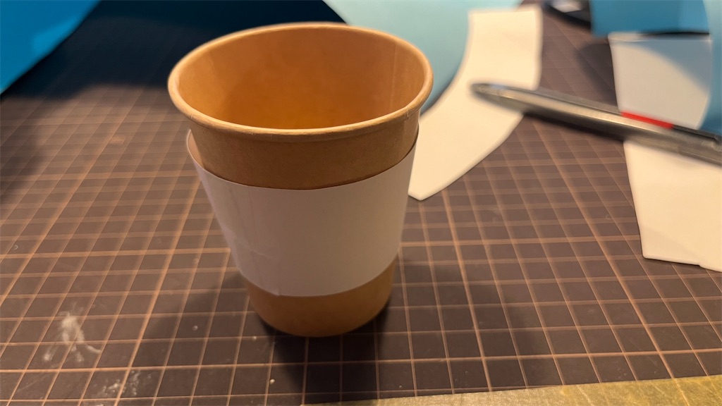 型紙ダウンロードカップホルダー 型紙1ページ