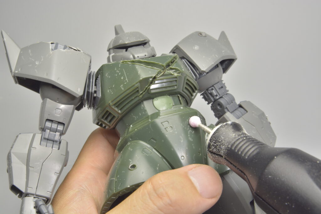 ザクII・リメイク④ ダメージ加工ド素人ガンプラ製作ブログ