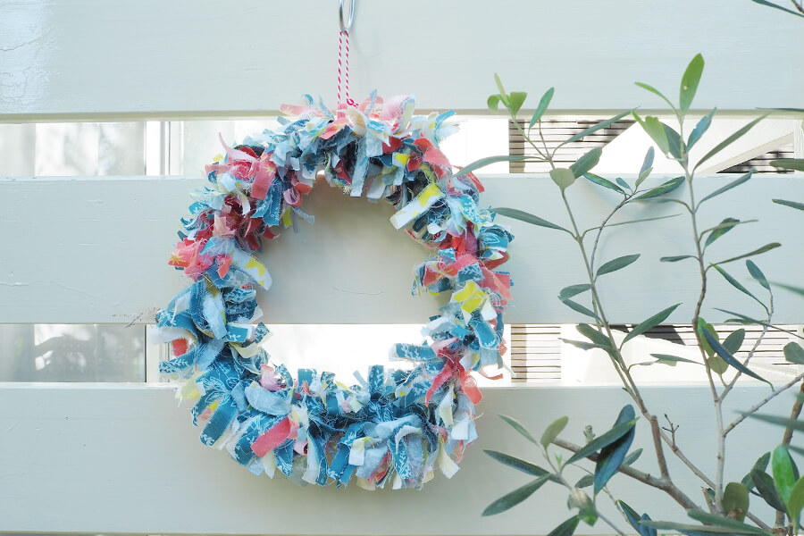 ハギレで簡単♪クリスマスリースの作り方maffon