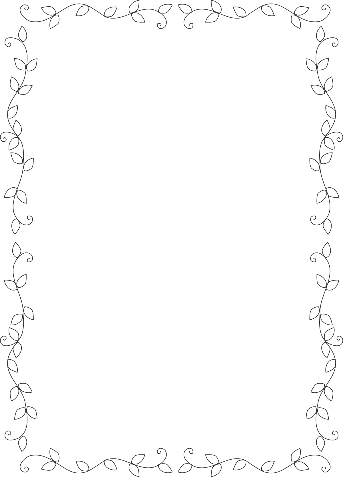 白黒のエレガントなシンプルフレーム飾り枠イラスト02無料イラスト かわいいフリー素材集 フレームぽけっと