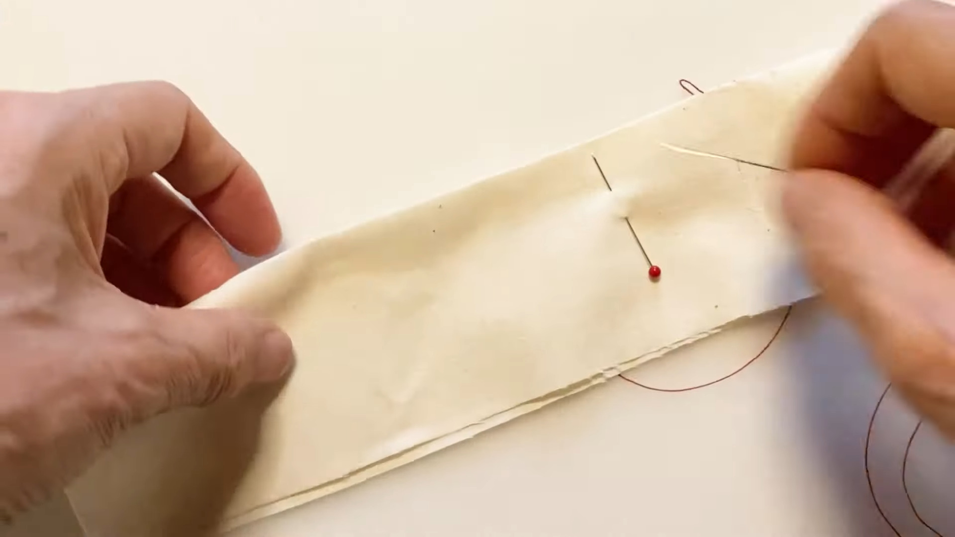 手縫い まつり縫いのやり方と、最後の糸始末の方法│koshirau 拵う こしらう