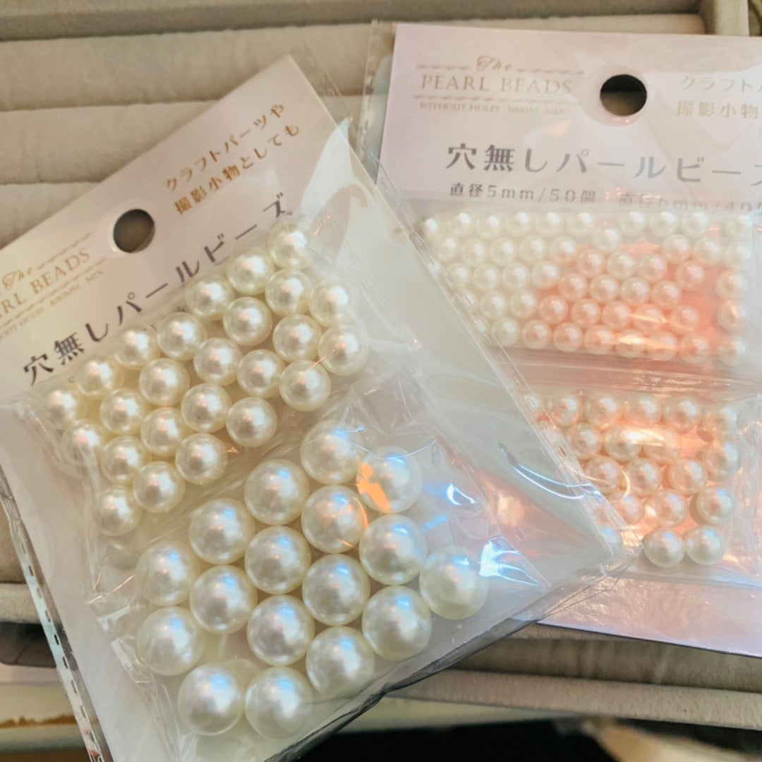 ダイソー パール調ビーズ 6mm 10mm - メルカリ
