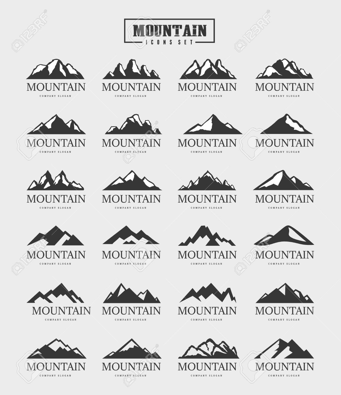 山のロゴイラストフリー素材透過、PNG画像、ベクトル、PSDと無料ダウンロード Pngtree