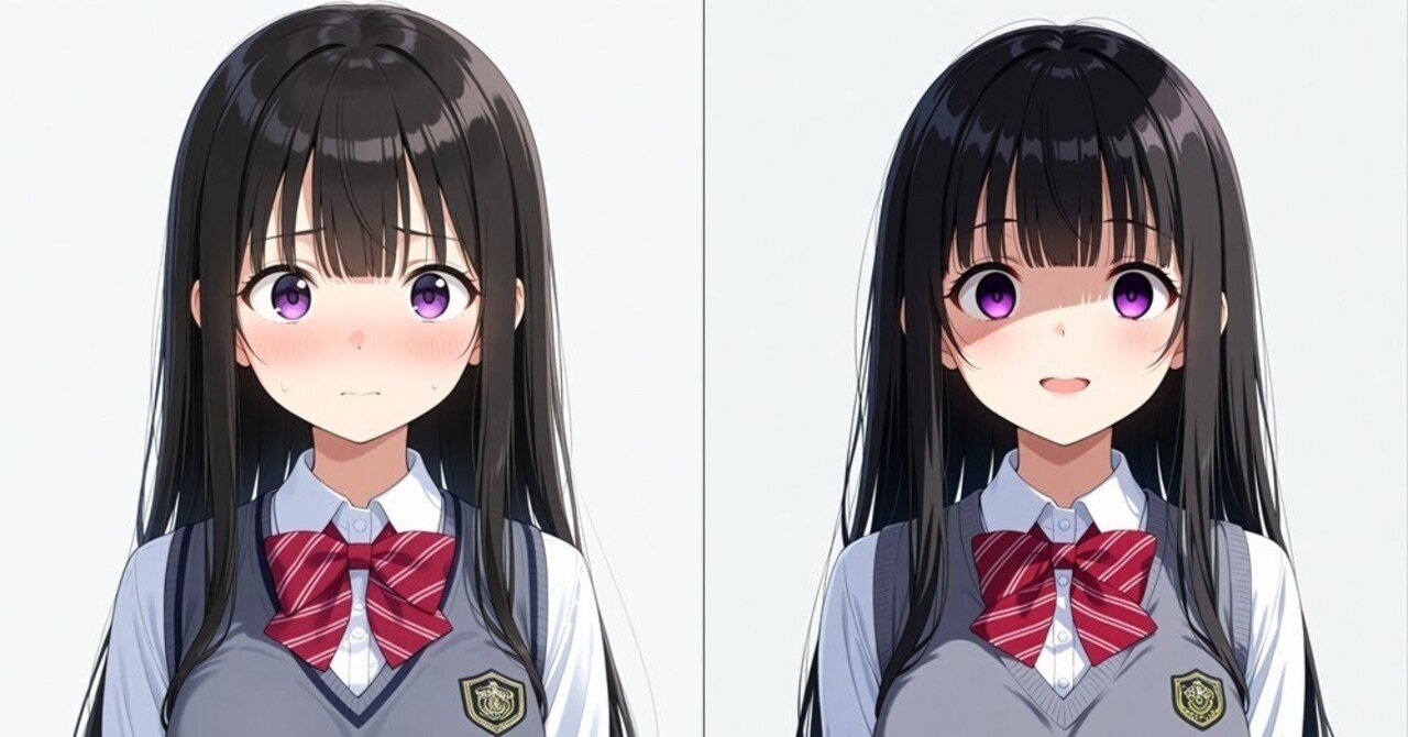 表情に関するプロンプト初級編、照れるや恥ずかしい、困惑の表情19選パート2