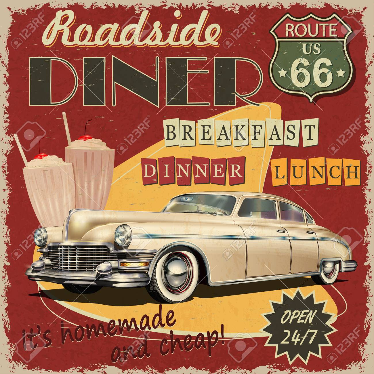 アメリカン ポスター テンプレート、無料ダウンロードのためのデザインテンプレート