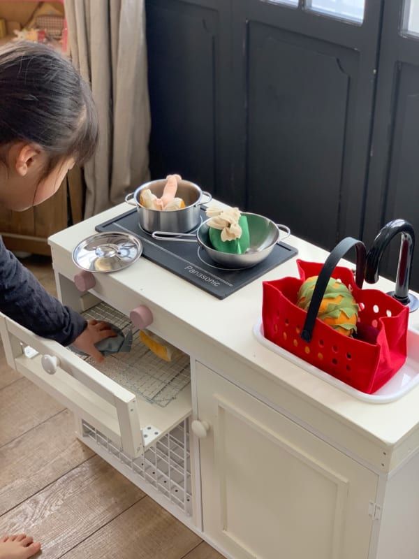 予算3千円☆ニトリ カラボ2個+ダイソーおもちゃで作るおままごとキッチン 本体編カラーボックスインテリア～お洒落に使うヒント～