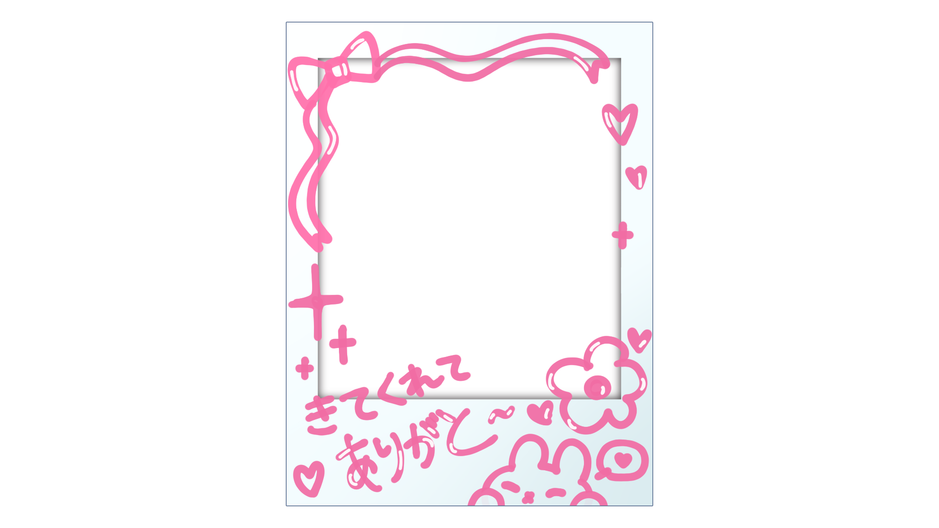 チェキ風 文字の書き方TikTok