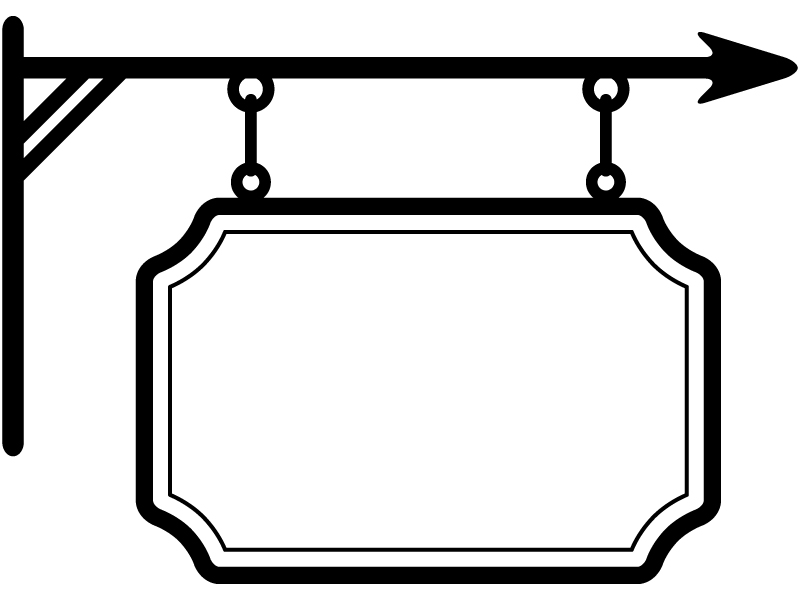 かわいい車の白黒フレーム・飾り枠のイラスト無料のフリー素材 イラストエイト