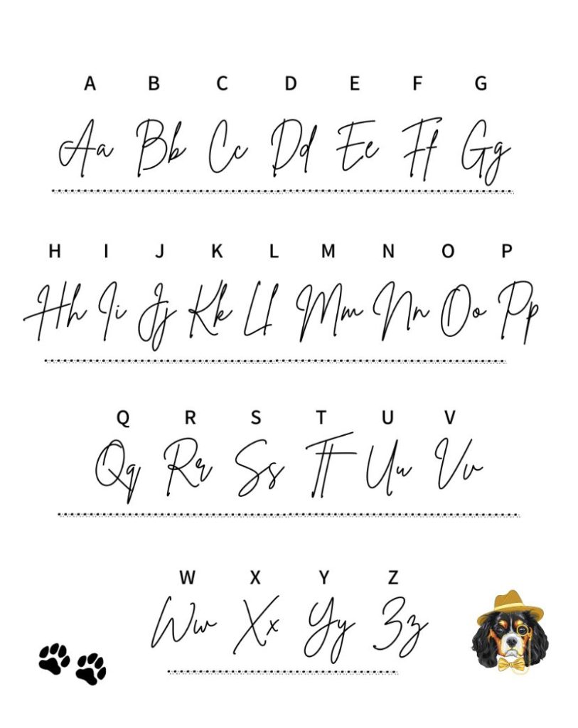 手書き風英字フォントフリ