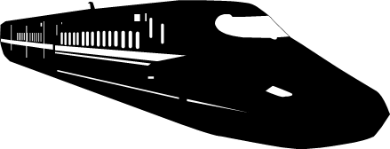 新幹線 シルエット494 無料写真