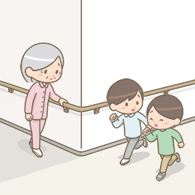 無料写真廊下を歩く女子高生パブリックドメインQ：著作権フリー画像素材集