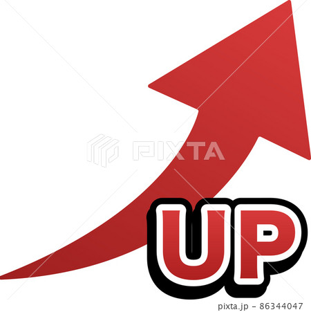 右肩上がりのシンプルな手描き風の矢印イラストセットのイラスト素材119658799- PIXTA