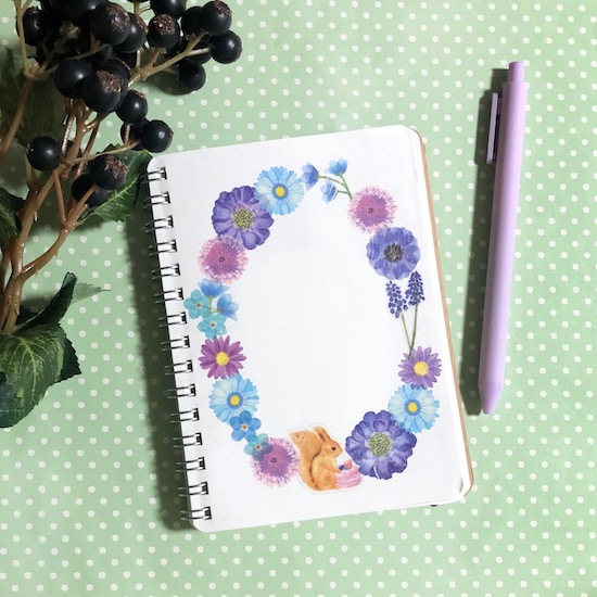 丸シールでつくるポストカード 簡単！こどもと遊べる ～秋バージョン～