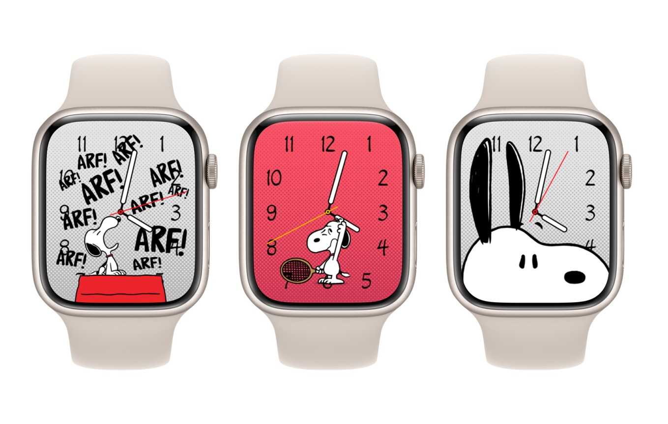 スヌーピー文字盤 148種 洒落乙 Apple Watch 2023.9.19～ Watch OS 10 iPhone