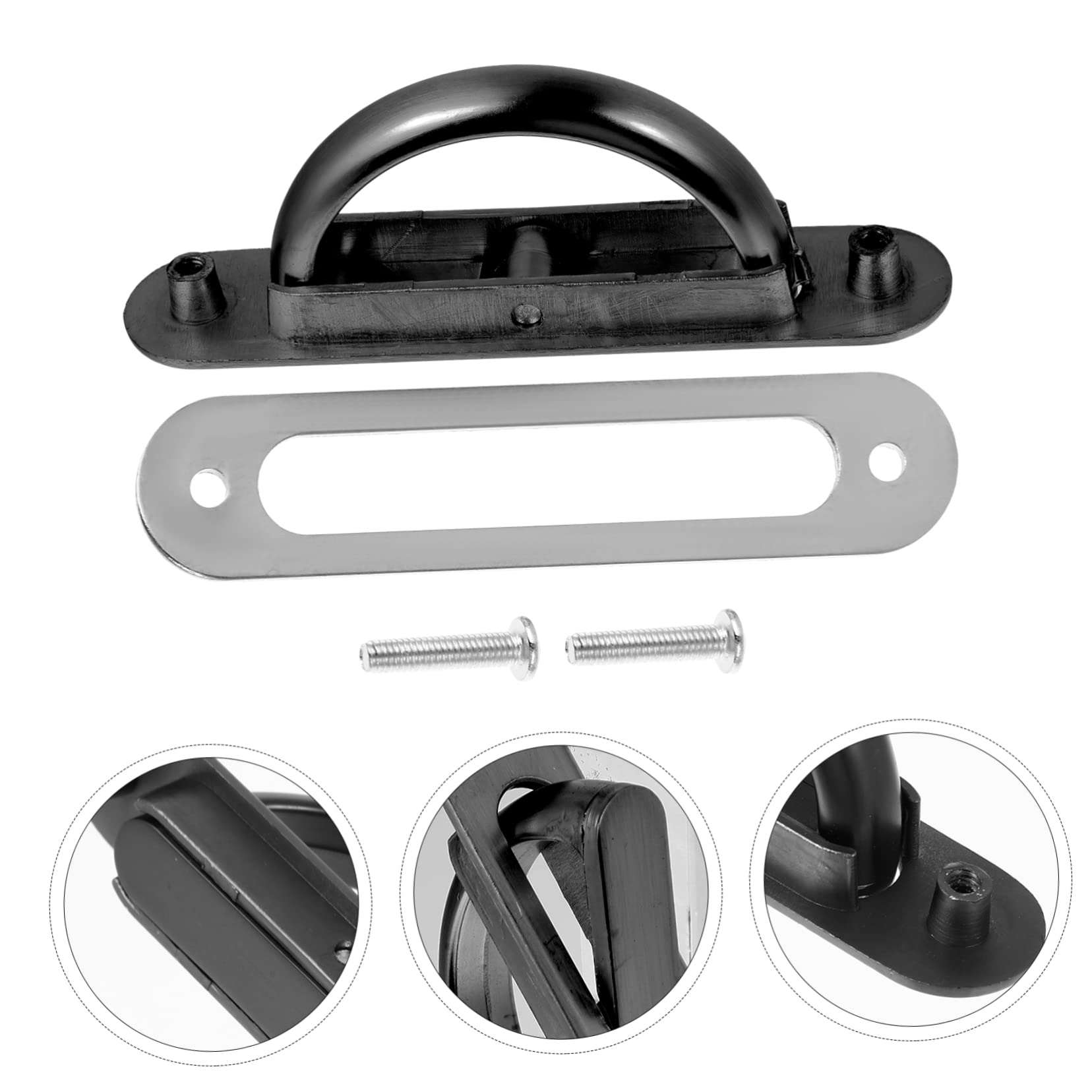 楽天市場 PATIKIL 4.8mm ドアプルハンドル 埋め込み式取っ手 ドアノブ 隠しハンドル ねじ付き スライドドア引き出し用 ブロンズ :ソウテン