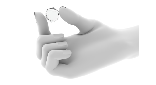 つまむ手のアイコンちびそざい＊白黒おたよりイラスト