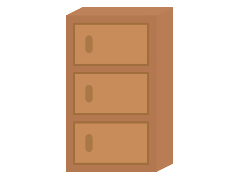 棚に並んだおしゃれなバッグの上下フレーム飾り枠イラスト無料イラスト かわいいフリー素材集 フレームぽけっと