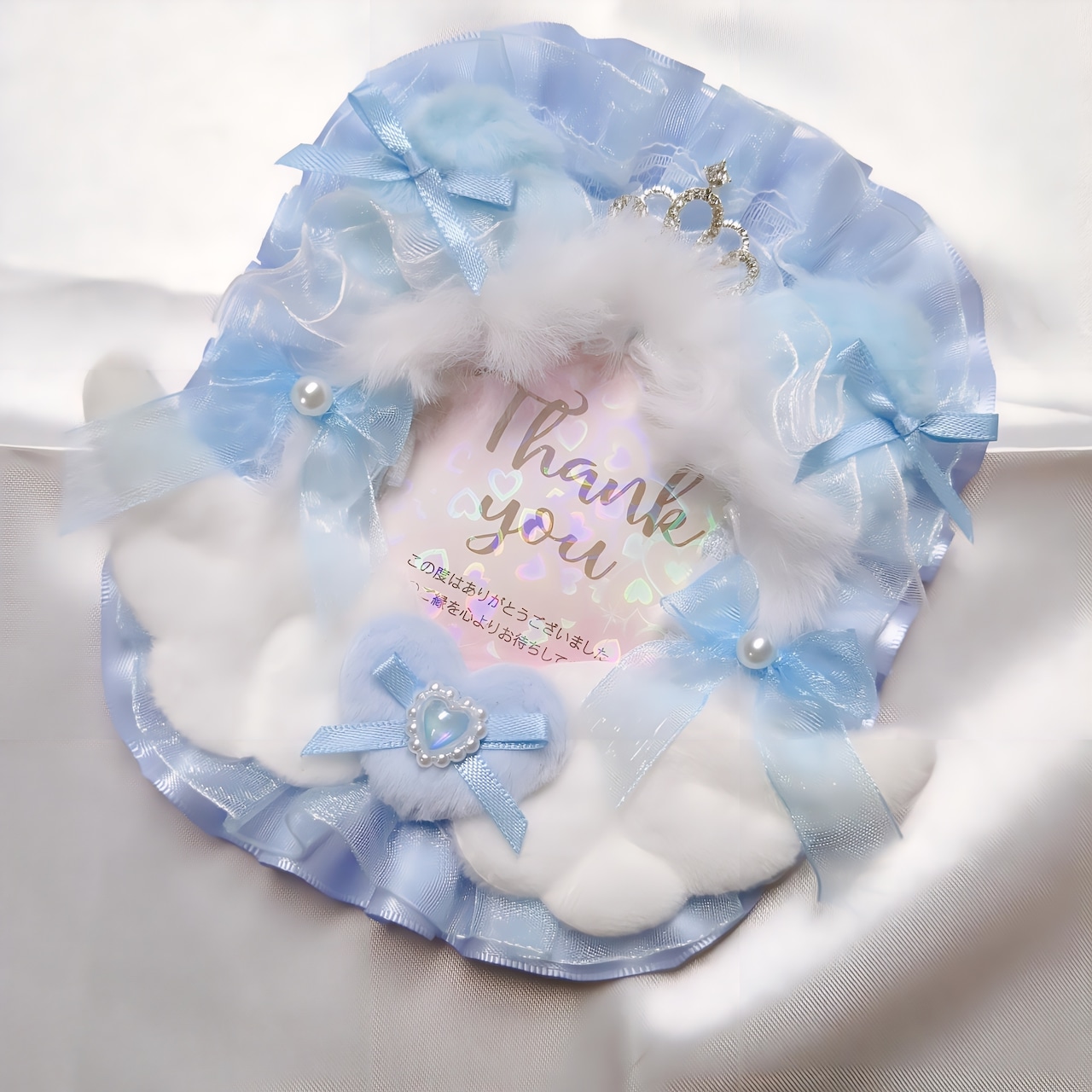 ちいかわ トレカケース トレカ 硬質ケース デコ電 デコ 水色