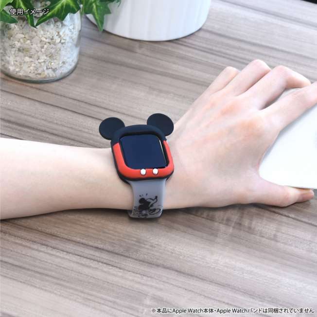 公式 ディズニーストア.jpミッキーマウス Apple Watch 45 44 42mm 対応 レザーバンド DN-991MK