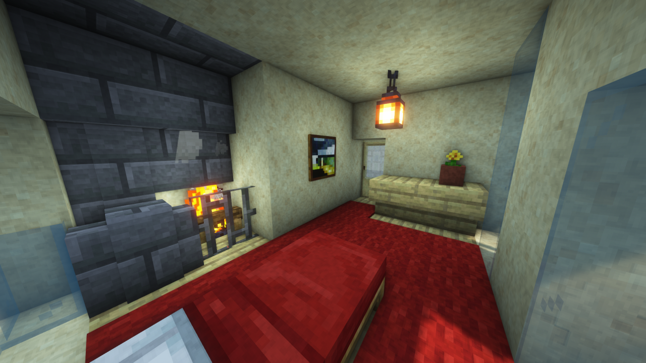 マイクラ 豪華なモダンハウスの内装の作り方おしゃクラ！公式ブログ