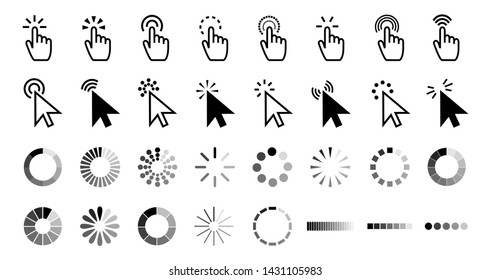 8セットのマウスカーソルまたはpcをクリックします ベクターイラスト画像とPNGフリー素材透過の無料ダウンロード - Pngtree