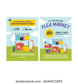 フリーマーケット・ハンドメイドマルシェのチラシ無料テンプレート・デザインサンプル - ネット印刷グラフィック