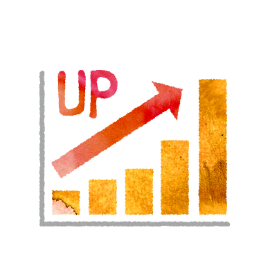 折れ線グラフチャートの調査結果イラストイメージ素材白背景 イラスト素材6217459- フォトライブラリ