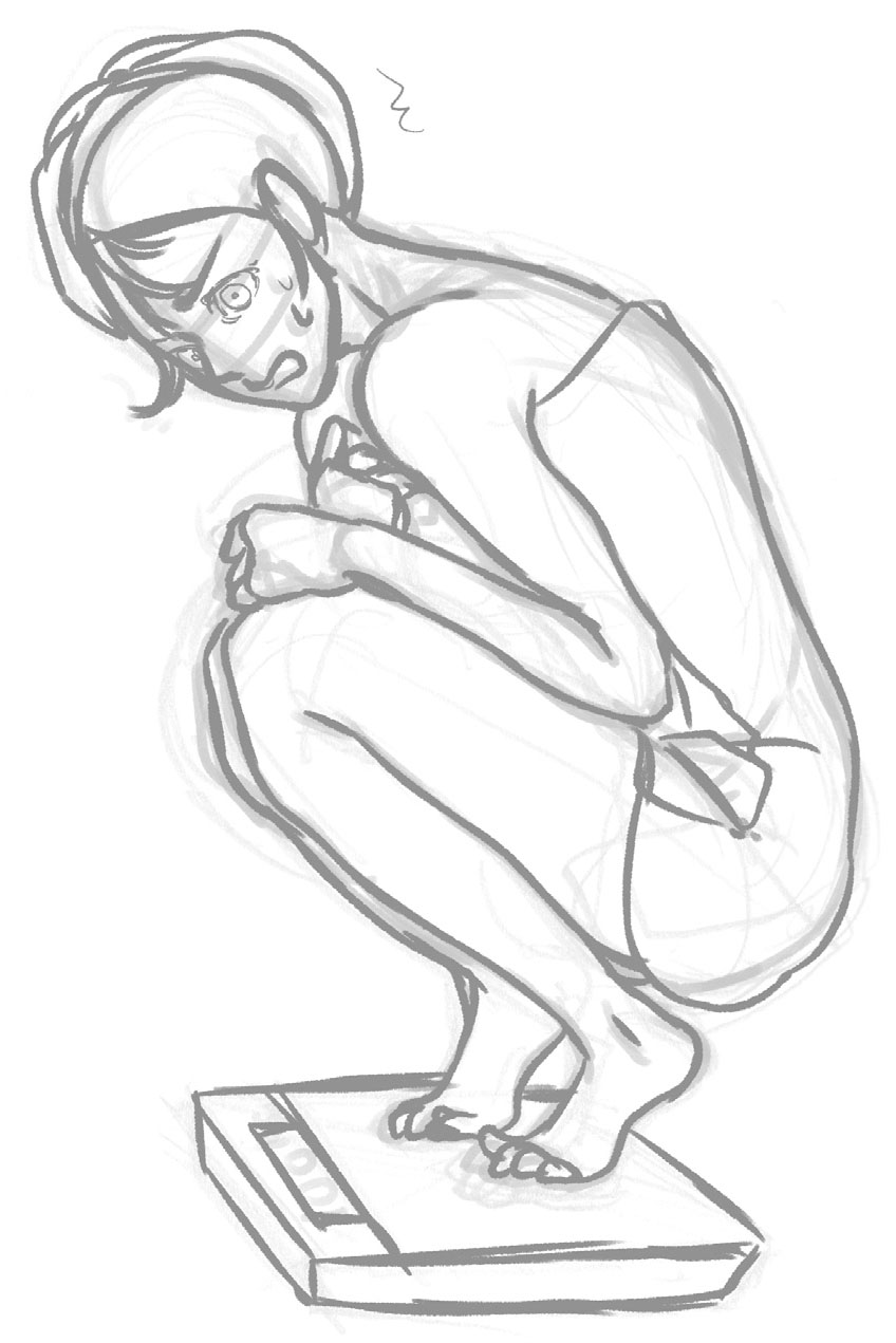 しゃがむポーズの模写に最適な画像19枚。脚の構造や陰影などポイントも解説お絵かき図鑑