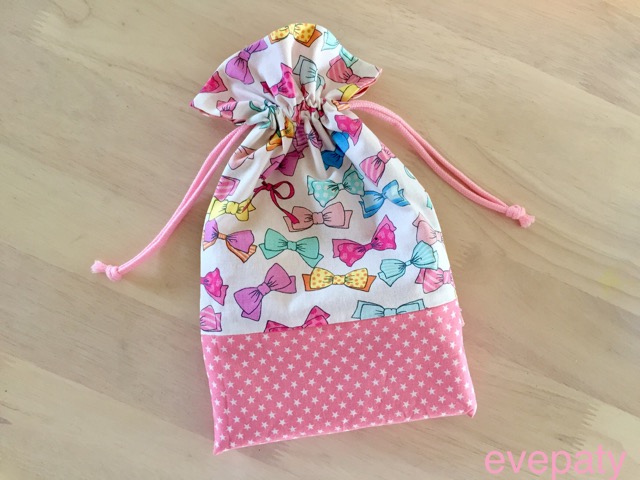 裏地なし 基本の巾着袋の作り方 両ひもタイプnunocoto fabric