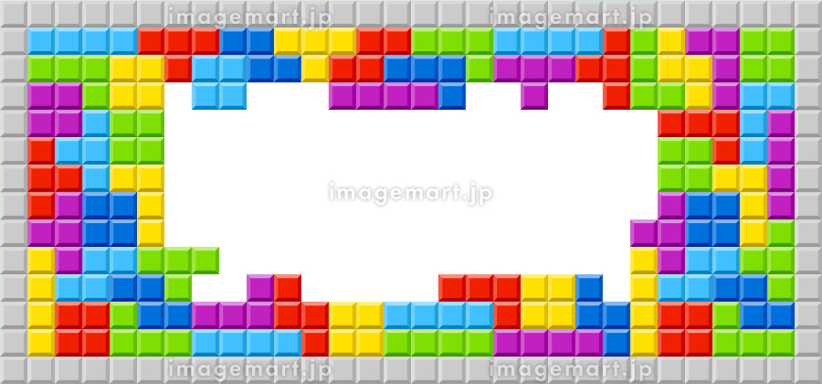 ゲームテトリス四角形のテンプレートPremiumベクトル素材