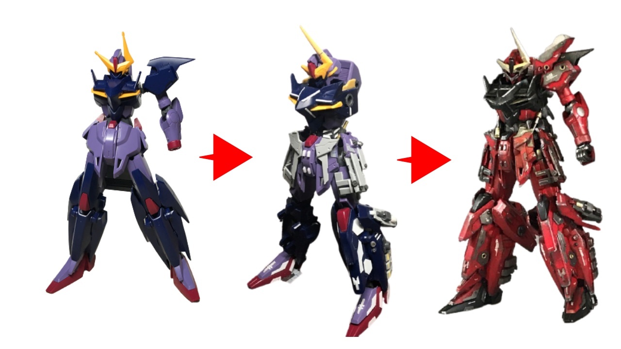 EG νで人生初のプラ板加工モデロさんのガンプラ作品GUNSTA ガンスタ