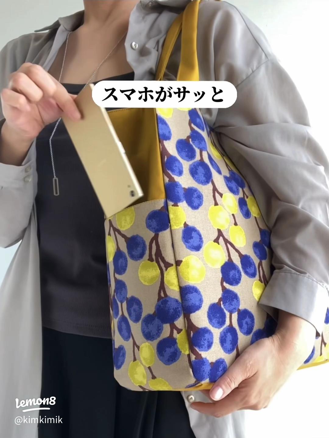 手作りトートバックＡ 手作り 花柄 ドット柄 水玉 トートバッグ 手提げ 個性的 たっぷり サブバック 小旅行 ピクニック ハンドメイド ポケット付1点もの 人生の楽園K023037 - 佐賀県基山町ふるさとチョイス - ふるさと納税サイト