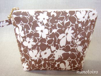 マチ付きファスナーポーチの作り方と型紙作り方と型紙 OHARICO