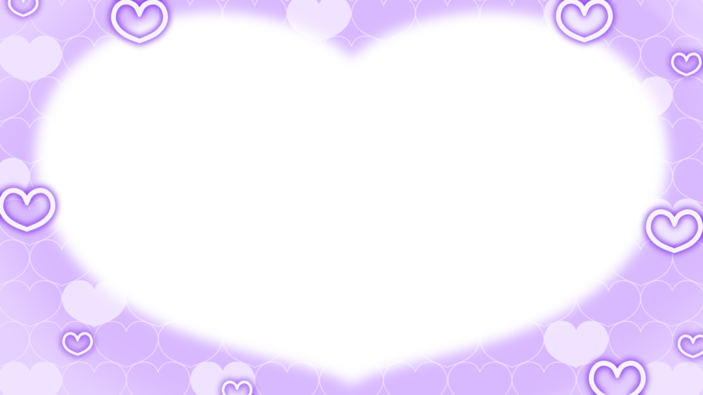 ハートフレーム、シンプルな飾り枠素材。透過PNG：イラスト無料