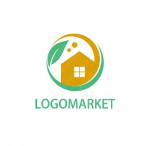 リフォームのRと家のロゴ：01048ロゴマークガーデンBASE店ロゴデザイン販売とブランディングの専門サイト